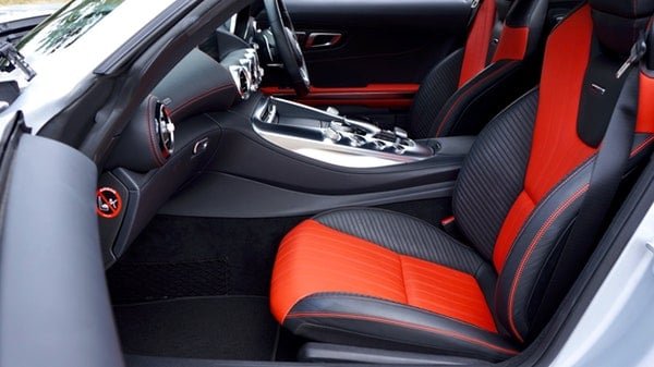 red car upholstery seat
