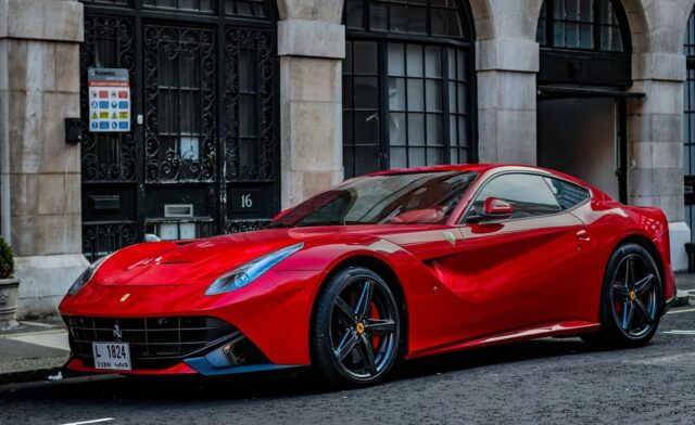 red ferrari car